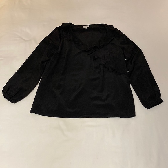 Silk J. Jill black blouse. - Picture 1 of 8